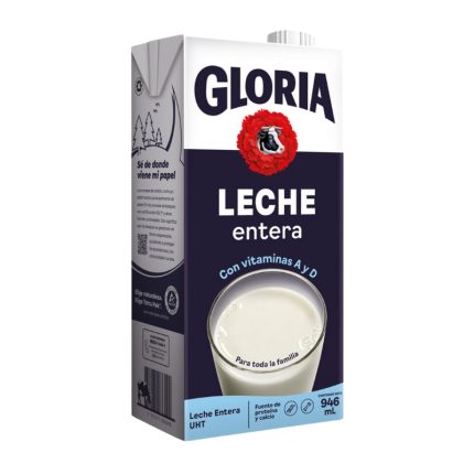 Leche Entera UHT Gloria Caja 946ml