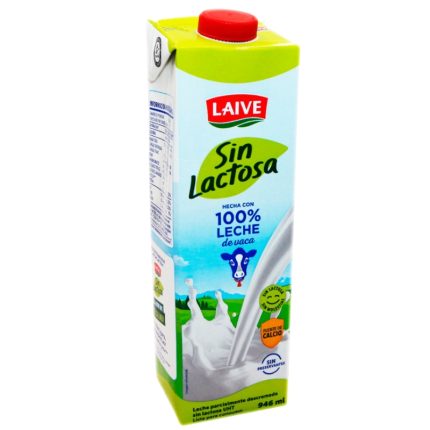 Leche Semidescremada UHT Laive Sin Lactosa Caja 946ml