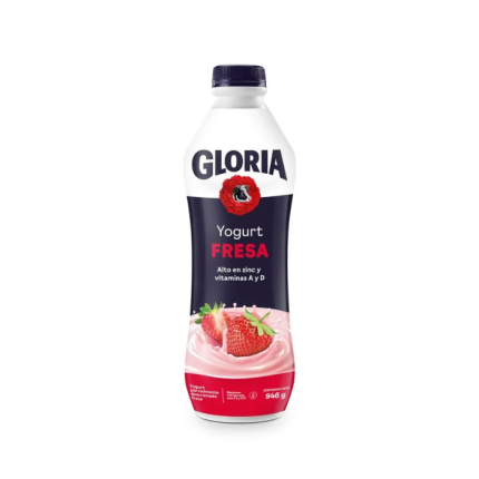 Yogurt Bebible Gloria Fresa Botella 946g