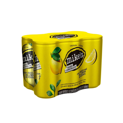 Bebida RTD Mikes Hard Lemonade Sixpack Lata 355 mL