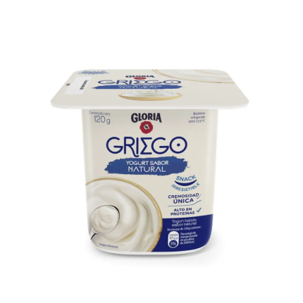 Yogurt Gloria Griego Natural Envase 120 g