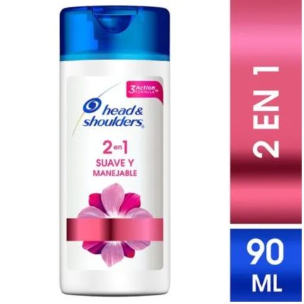 2en1 Head & Shoulders Suave y Manejable - Frasco 90 ML