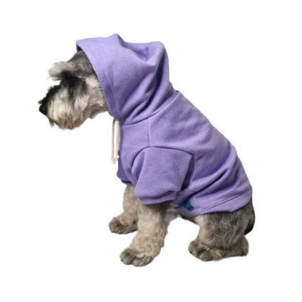 Ropa Capucha polera de algodon para Mascotas - Lila TL -T4