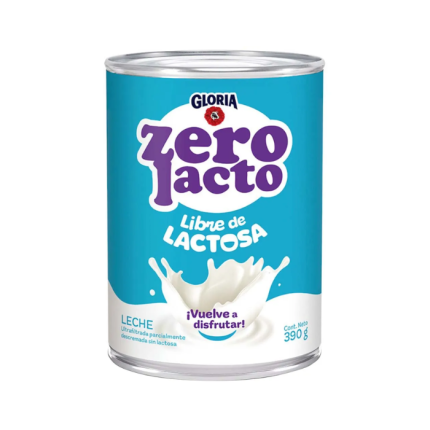 Leche GLORIA Zero Lacto Lata 390g