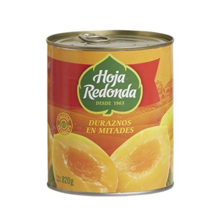 Durazno en Mitades Hoja Redonda 820g - Abre Fácil