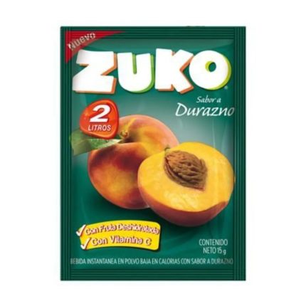 Bebida Instantánea en Polvo Zuko Durazno Sobre 15 g