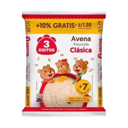 Avena Clásica 3 OSITOS Bolsa 110g
