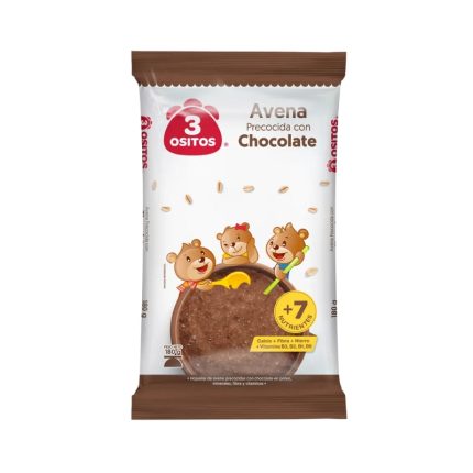 Avena Hojuela 3 Ositos con Chocolate Bolsa 180 g