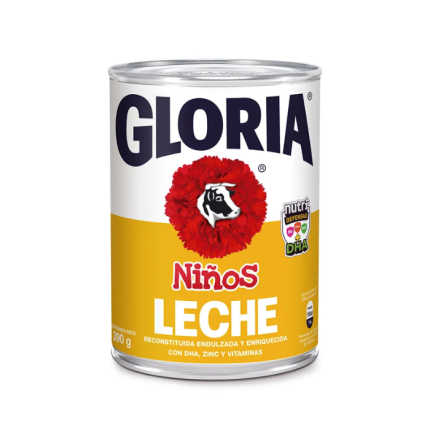 Leche Reconstituida Gloria Niños Lata 390g