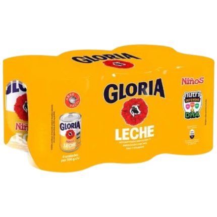 Sixpack Leche Reconstituida Gloria Niños Lata 170g