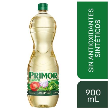 Aceite Vegetal Primor Clásico Botella 900 mL