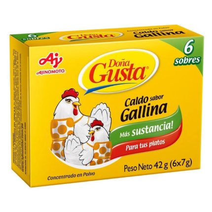 Caldo Concentrado Doña Gusta Sabor Gallina Caja 6 Und