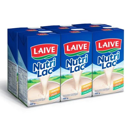 Mezcla Láctea Laive Cremosa Sixpack Caja 480 g