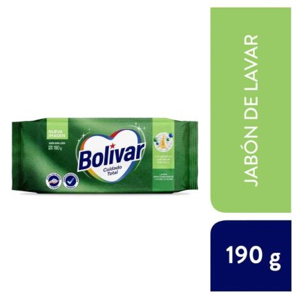 Jabón para Ropa Bolívar Limón 190g