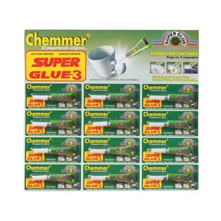 Super Glue Pegamento Chemmer Verde 24setx12und Verde
