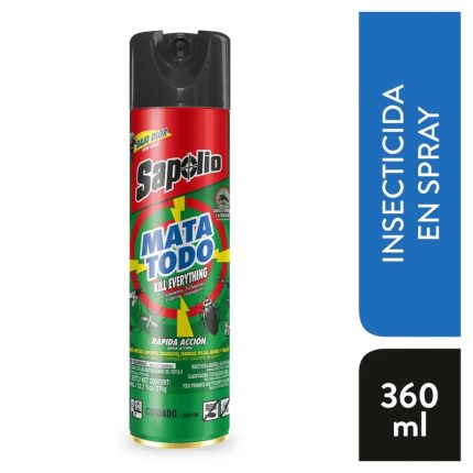 Insecticida en Spray Sapolio Mata Todo Envase 360 mL