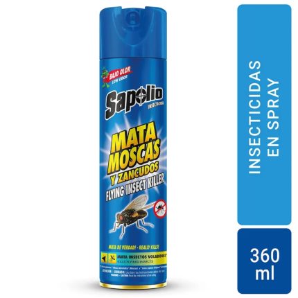 Insecticida Sapolio Mata Moscas y Zancudos 360ml