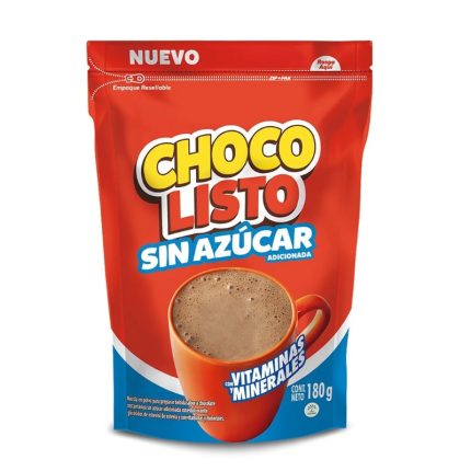 Chocolisto Sin Azúcar Doypack180 g