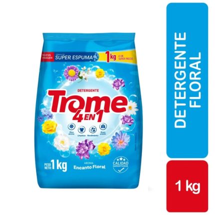 Detergente en Polvo TROME Encanto Floral Bolsa x 1kg