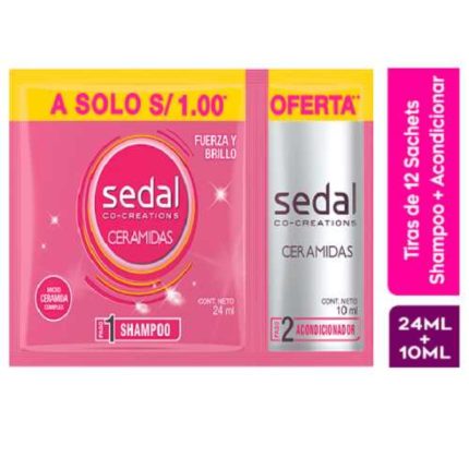 SEDAL SH CERAMIDAS 24ML+AC 10ML TIRA X12UNI - UNIDAD
