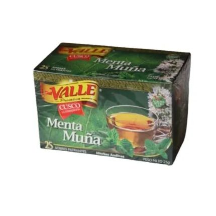 Menta Muña Del Valle Infusión x 25 Sobres Filtrantes