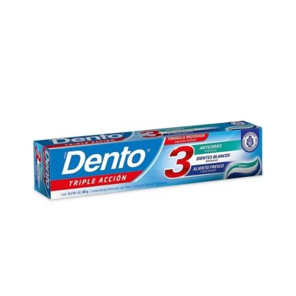 Pasta Dental DENTO Triple Acción Tubo 80gr