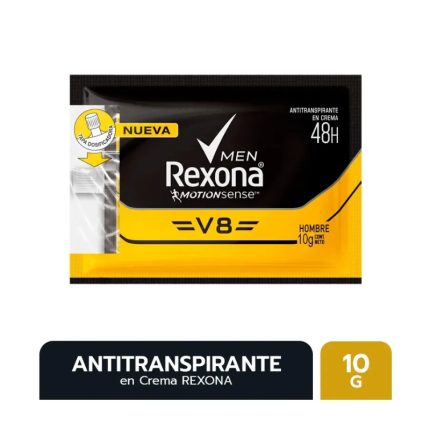 Desodorante Crema Hombre Rexona V8 Sachet 10g