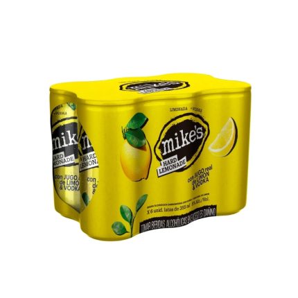 Bebida RTD Mikes Hard Lemonade Sixpack Lata 355 mL
