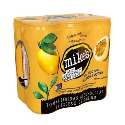 Ready To Drink (RTD) MIKE'S Hard Passion Fruit Lata 355ml paquete 6un