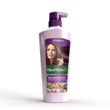 Shampoo Nutribela 15 Biokeratina Botella 400 mL