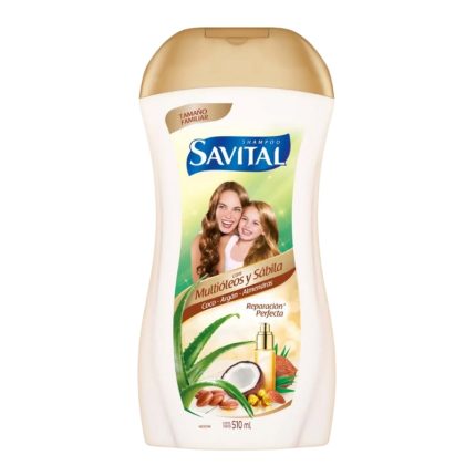 Shampoo SAVITAL con Multióleos y Sábila Frasco 510ml