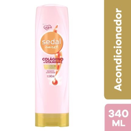 Sedal Care + Acondicionador Regeneración & Luminosidad Colágeno + Vitamina C Frasco 340 ml
