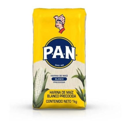 Harina de Maíz Blanco Pan Precocido Bolsa 1 Kg